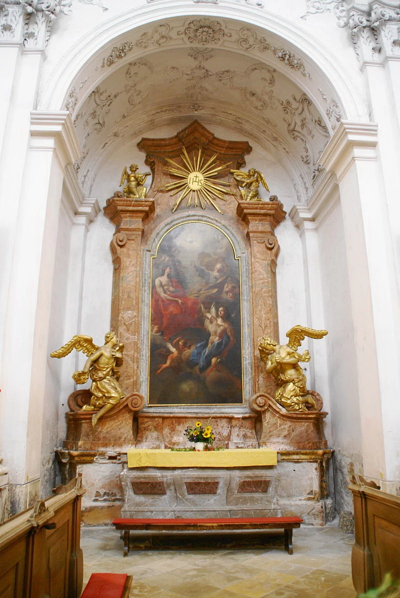 Ex abbazia di Sankt Andrä an der Traisen - altare laterale centrale a sinistra